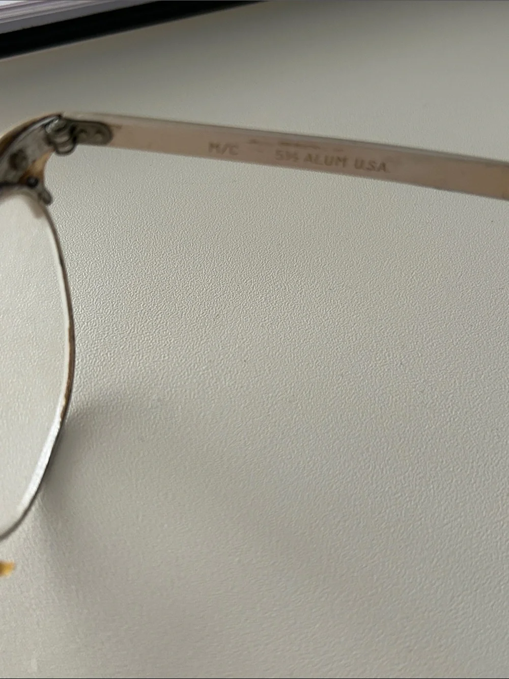 Antique Cat’s Eye Glasses with warm gold accents